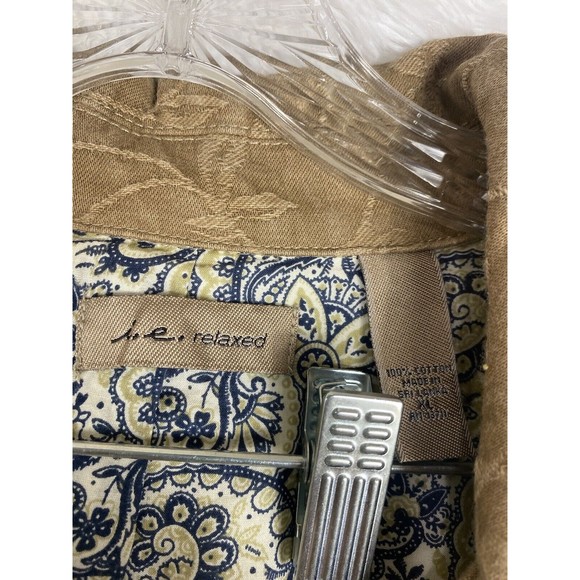 i.e. Relaxed Jacket Fitted Blazer Button Front Embroidered Floral XL - Picture 4 of 8